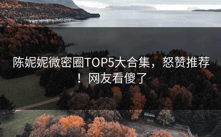 陈妮妮微密圈TOP5大合集，怒赞推荐！网友看傻了