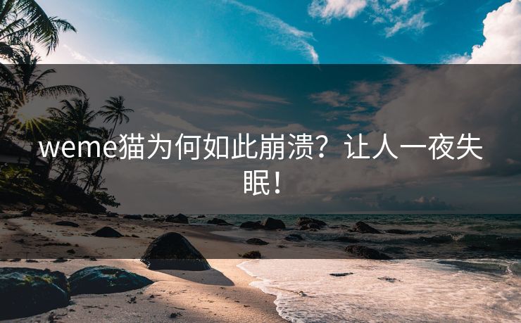 weme猫为何如此崩溃？让人一夜失眠！